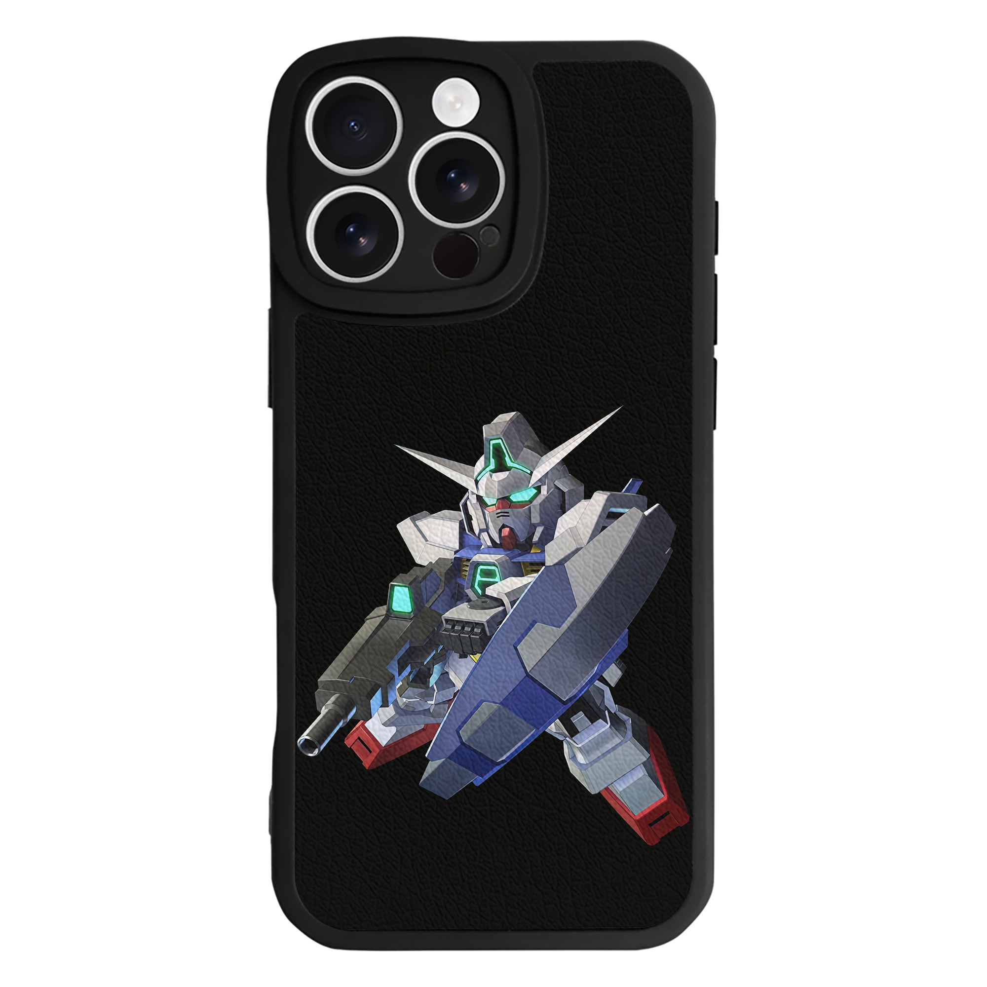（画像用） 機動戦士ガンダム Mobile Suit Gundam 【iPhone 16シリーズ対応】シリコンスマホケース（レザー調） 材質：シリコン